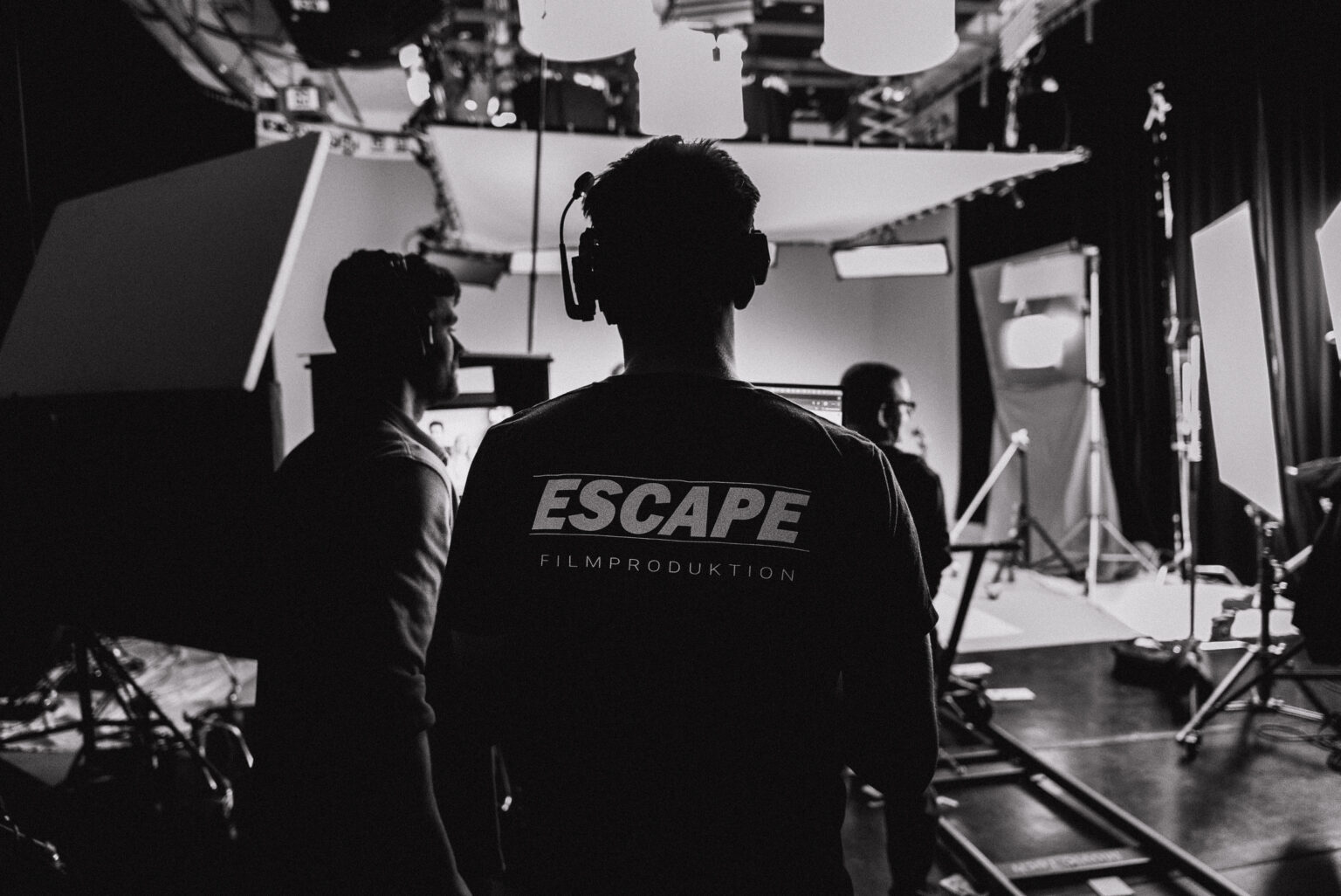Crew von ESCAPE Filmproduktion beim Dreh in Hamburg