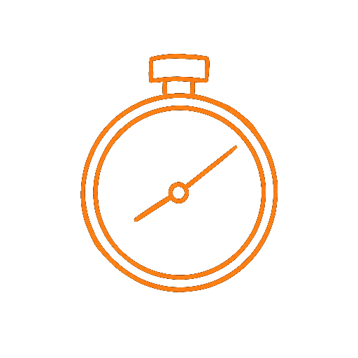 Gescribbeltes Icon einer Stoppuhr